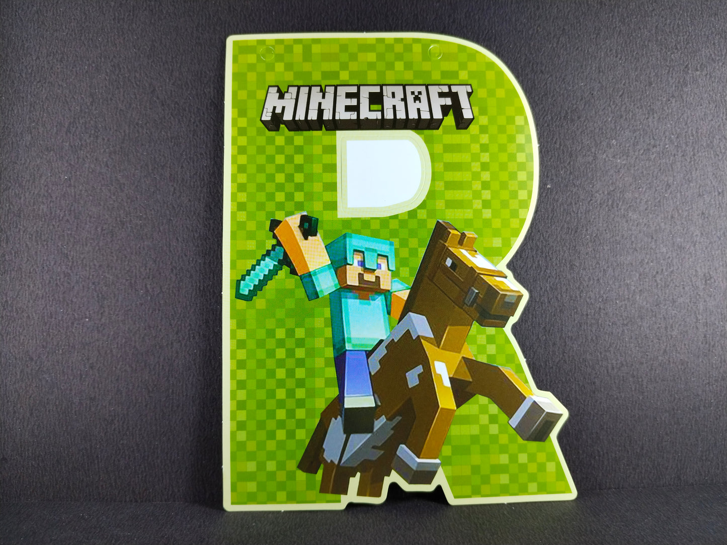 Birthday Banner - Mine Craft Theme for Simple birthday decorations at Home