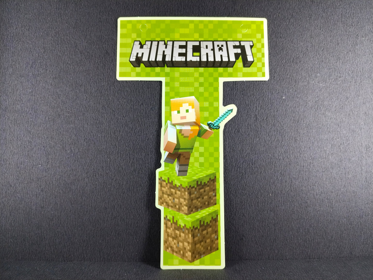 Birthday Banner - Mine Craft Theme for Simple birthday decorations at Home