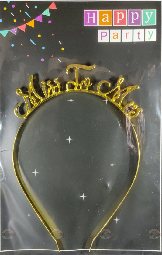 Miss To Mrs Metal Crown  - Gold - Jack&Jinn