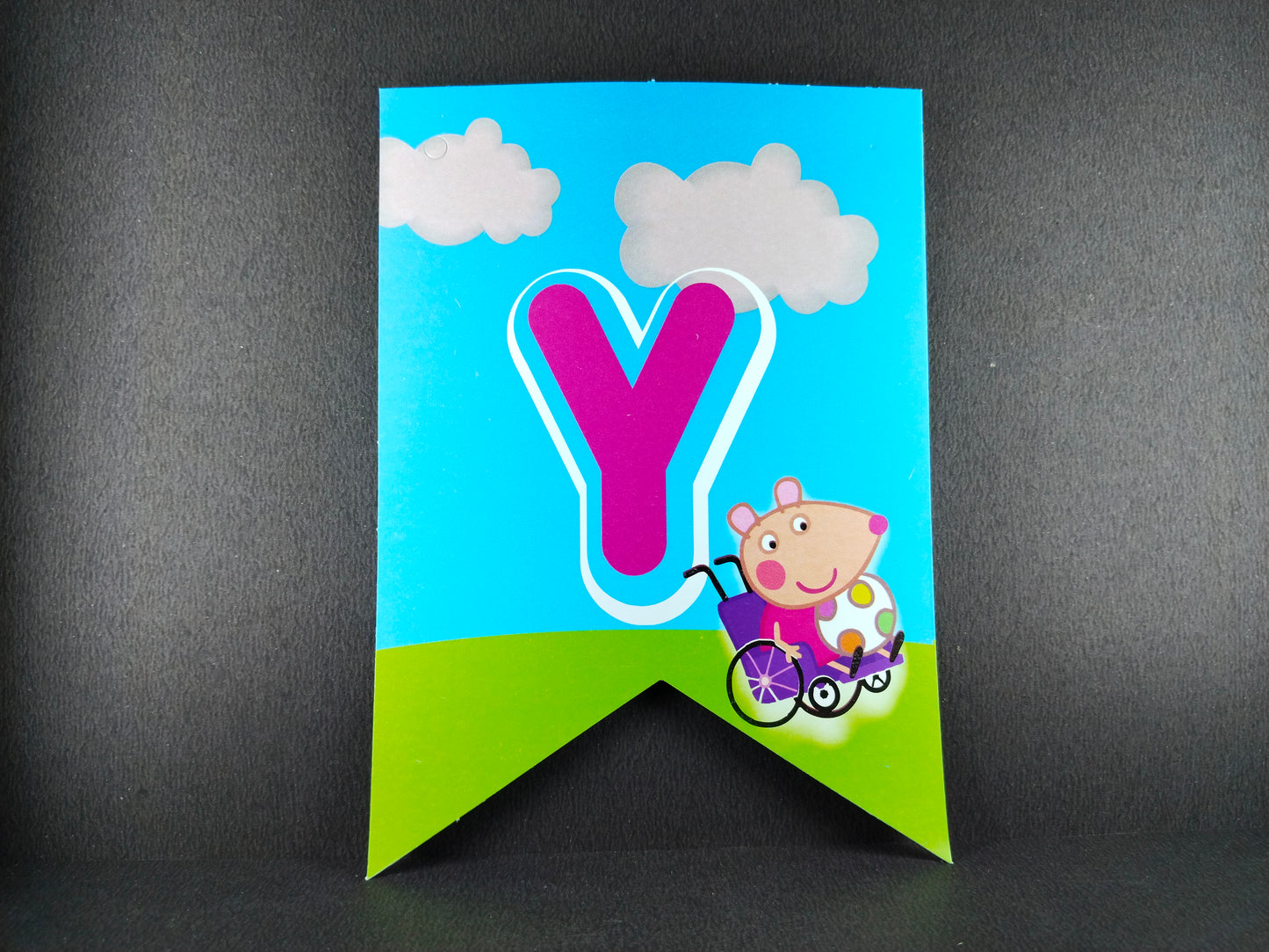 Birthday Banner - Peppa Pig Theme for Simple Birthday Decorations at Home