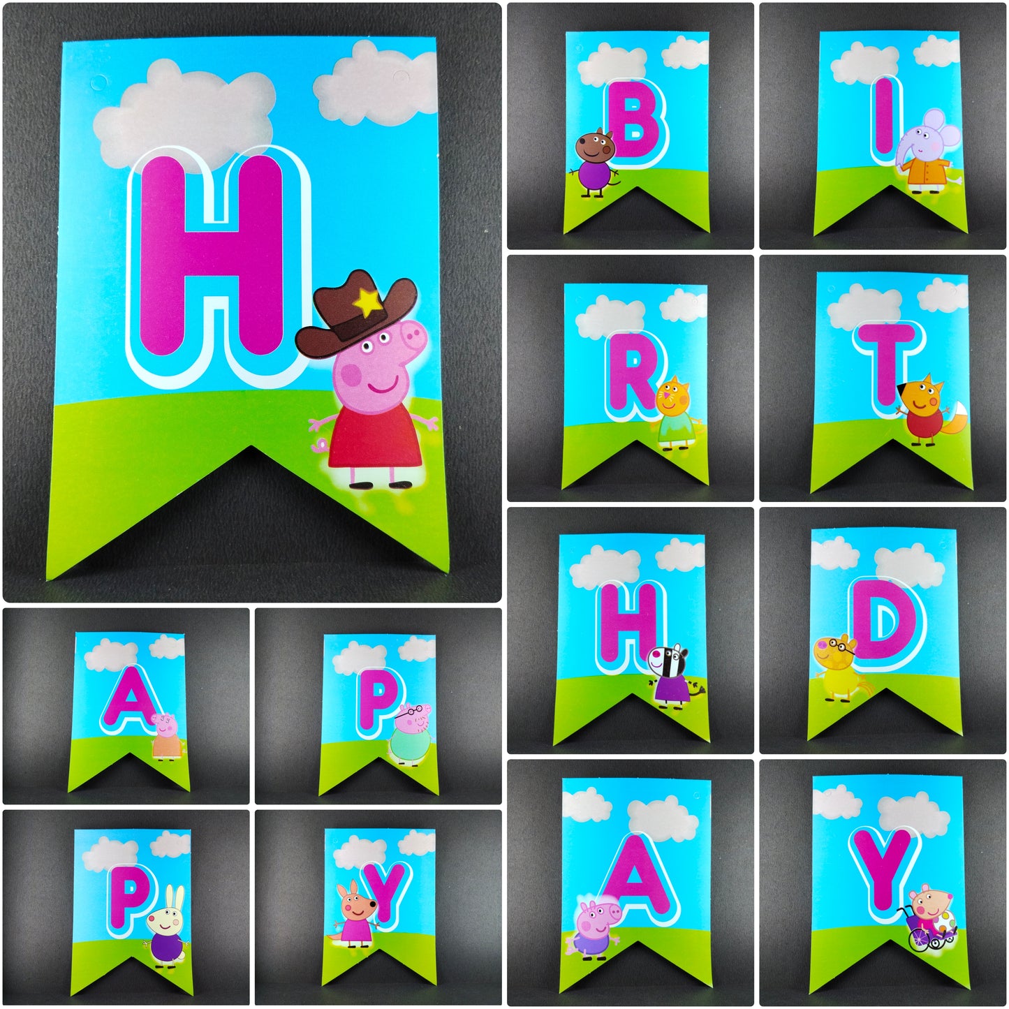 Birthday Decoration Kit - Peppa Pig Theme for Simple Birthday Decorations at Home