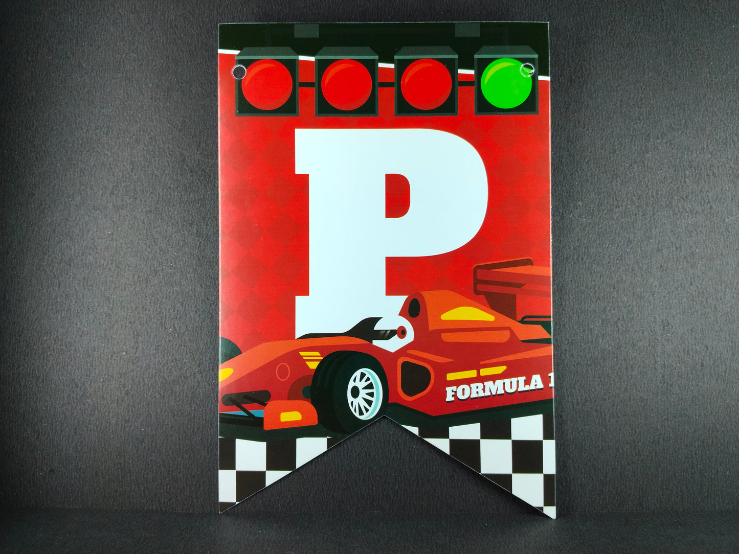 Birthday Banner - Racing Theme for Simple birthday decorations at Home