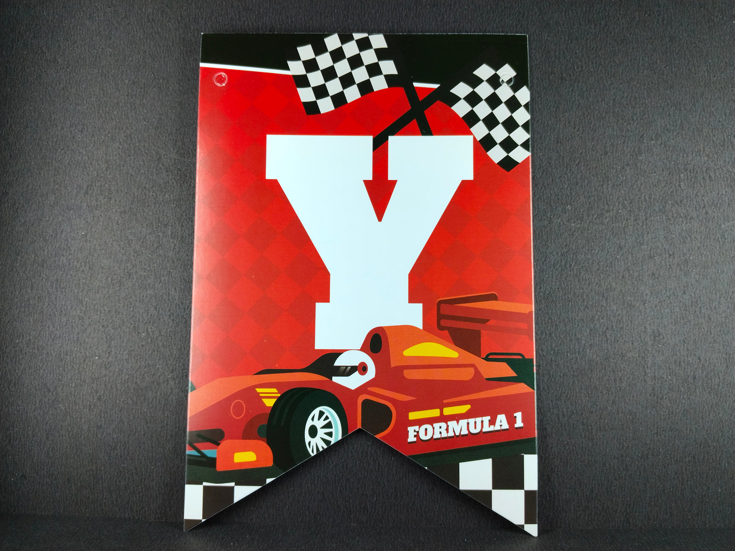 Birthday Banner - Racing Theme for Simple birthday decorations at Home
