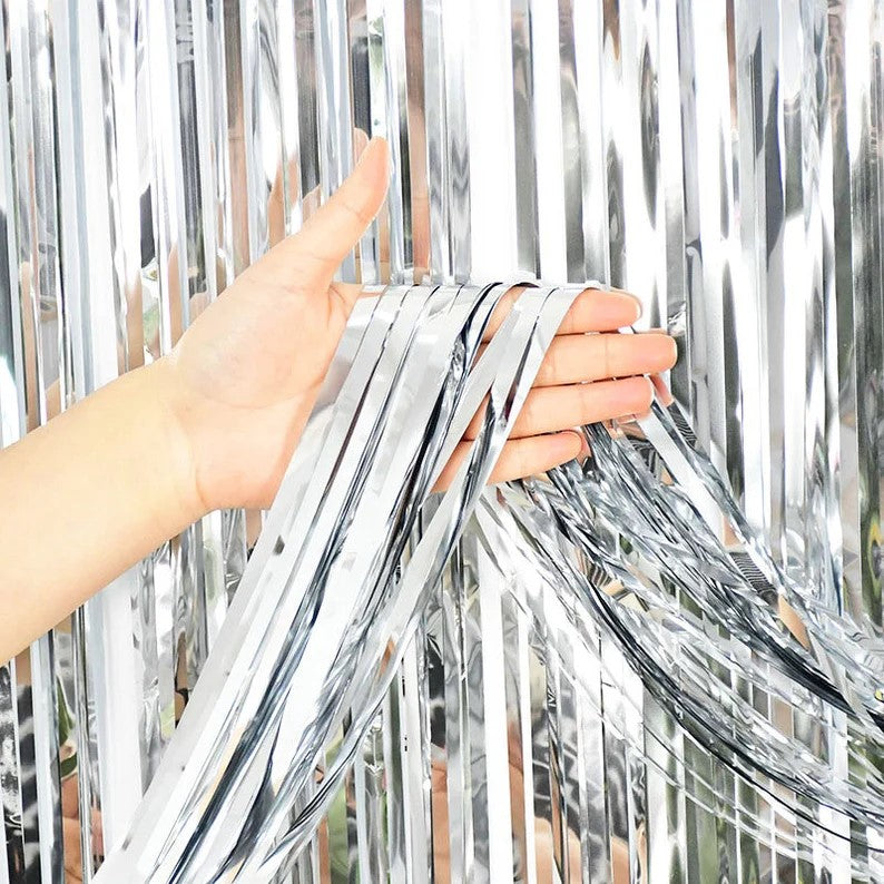 Silver Foil Fringe Curtain - Jack&Jinn