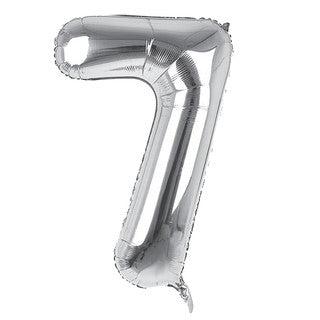 Silver Number Foil Balloons - 16 Inch - Jack&Jinn