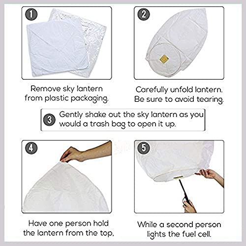 Sky Lanterns - Assorted Colors - 1 piece