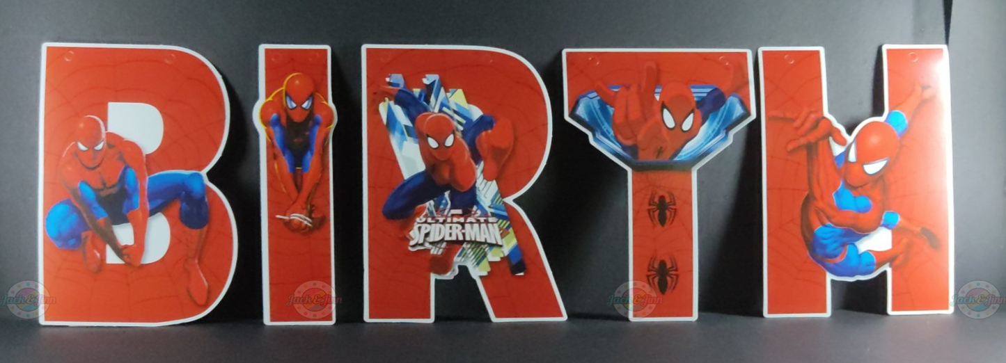 Birthday Banner - Spiderman Theme for Simple Birthday Decorations at Home - Jack&Jinn