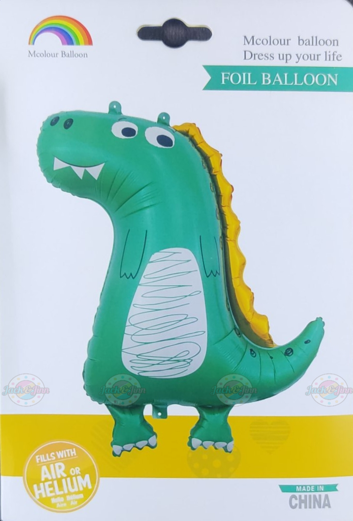 Dino Foil Balloon Green and Gold - Jack&Jinn