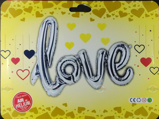 Love Foil Balloon - Silver - Jack&Jinn