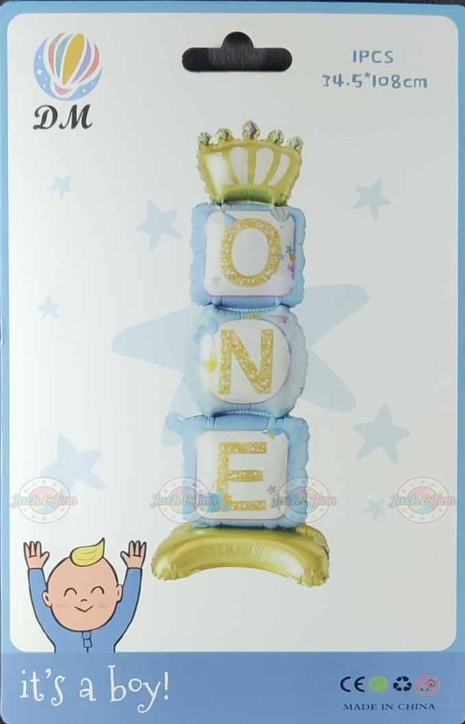 Blue Number One Box Foil - Jack&Jinn