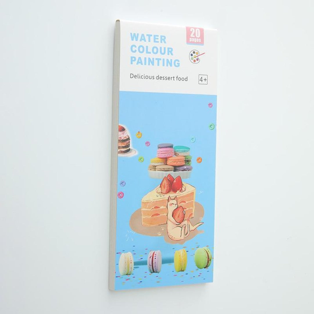 Pocket Watercolor Painting Book for Kids, Watercolor Bookmarks for Painting Pocket-size Notebook