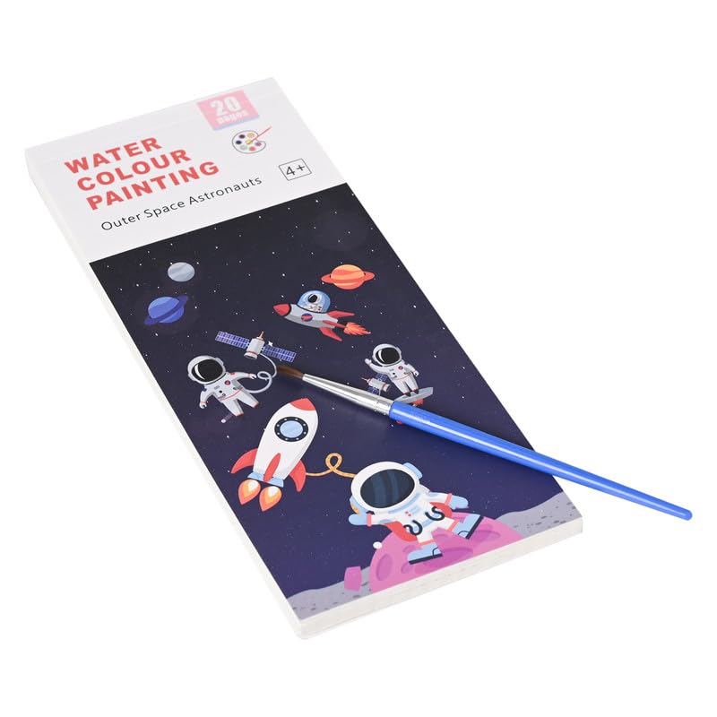 Pocket Watercolor Painting Book for Kids, Watercolor Bookmarks for Painting Pocket-size Notebook