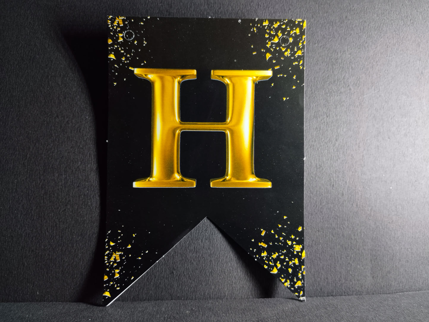 Retirement Banner - Black with Gold Letters