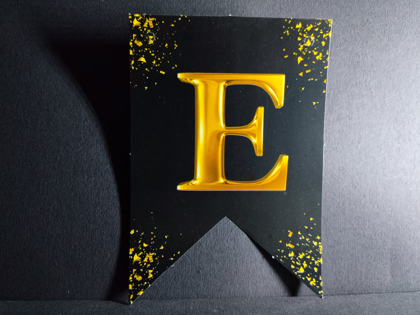 Retirement Banner - Black with Gold Letters