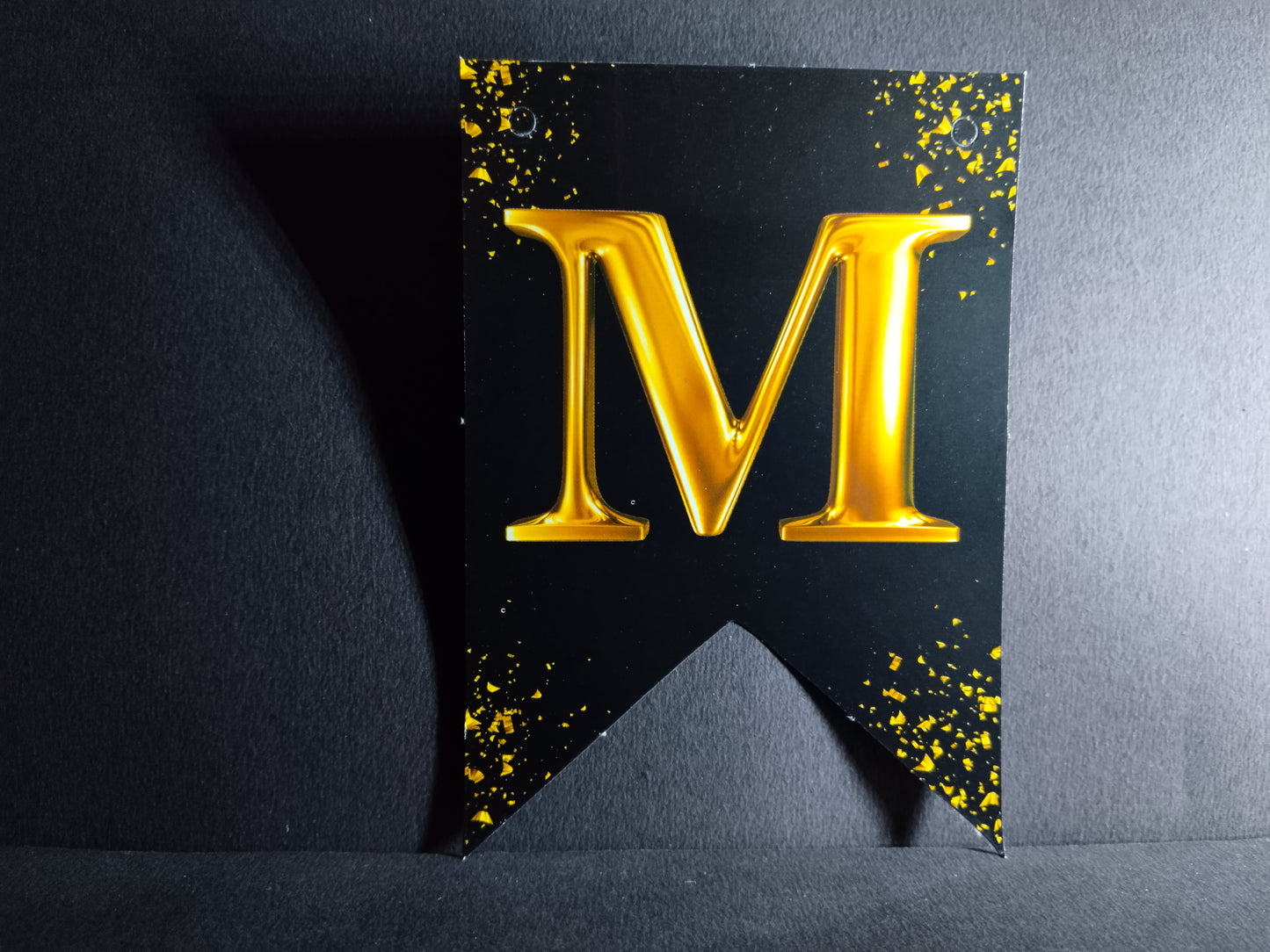Retirement Banner - Black with Gold Letters