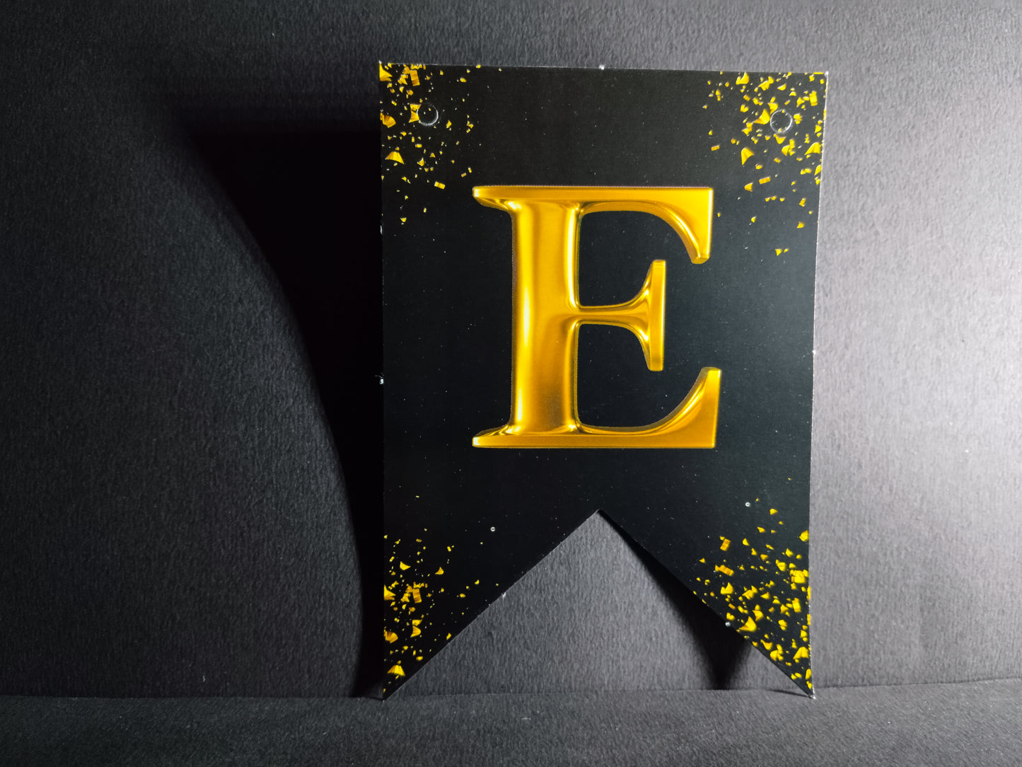 Retirement Banner - Black with Gold Letters