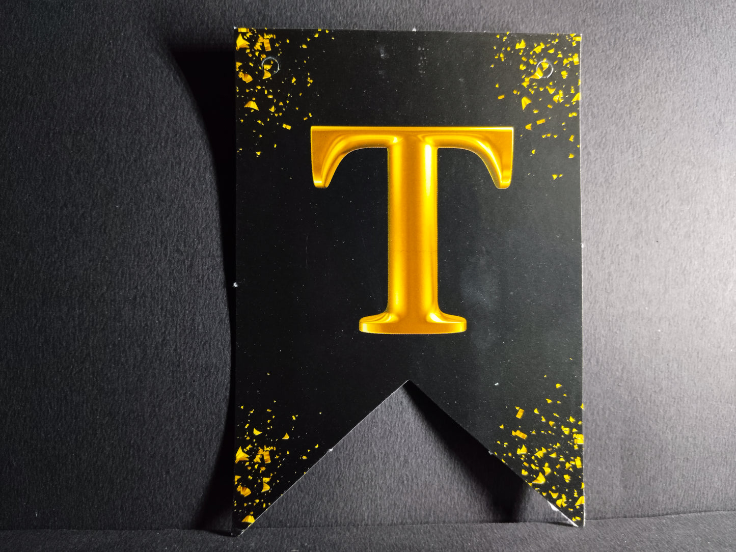 Retirement Banner - Black with Gold Letters