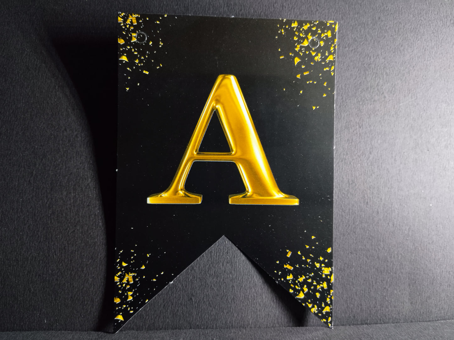 Retirement Banner - Black with Gold Letters