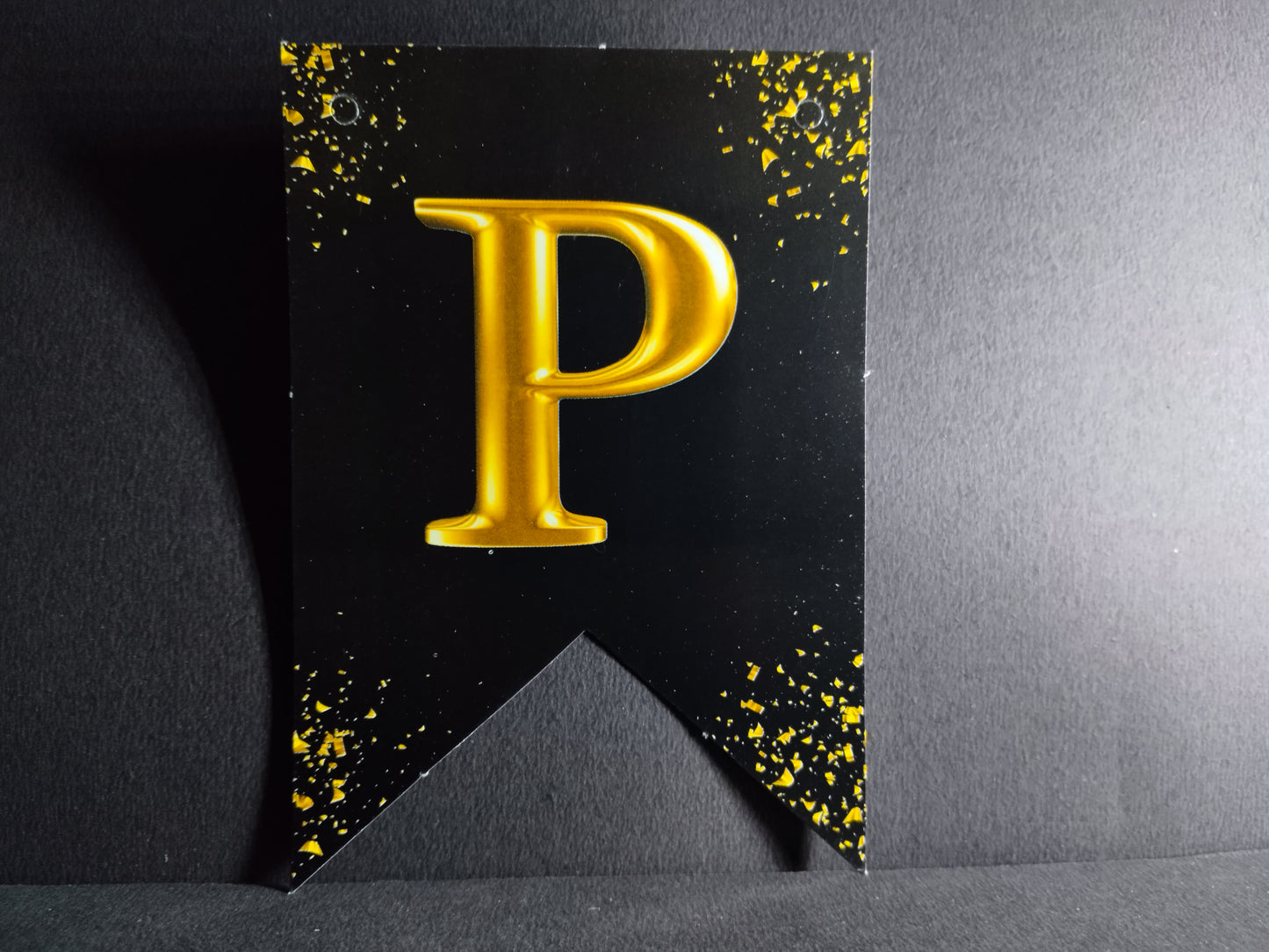 Retirement Banner - Black with Gold Letters