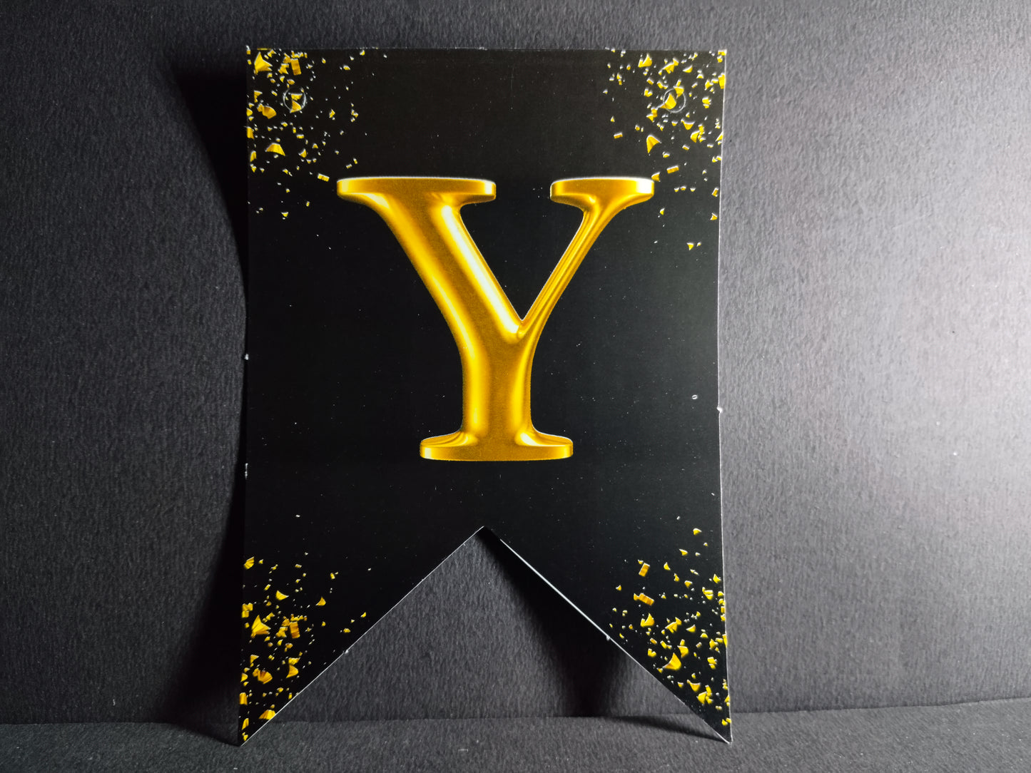 Retirement Banner - Black with Gold Letters