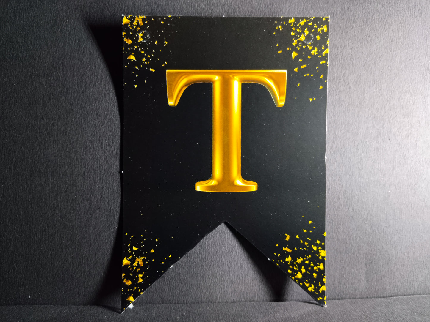 Retirement Banner - Black with Gold Letters