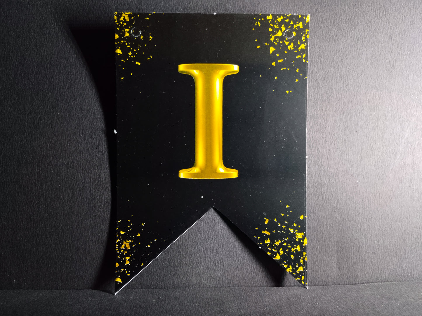 Retirement Banner - Black with Gold Letters