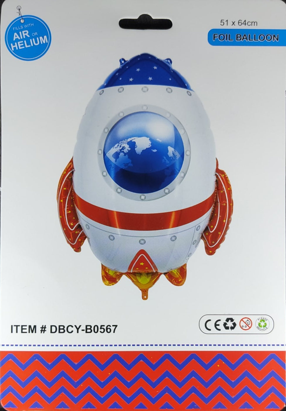 Space Ship Foil Balloon Single - Jack&Jinn
