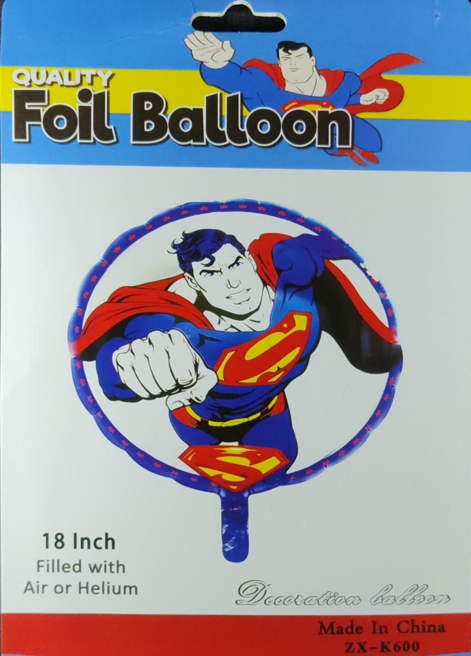 Superman Theme Printed - Foil Balloon Single - Jack&Jinn