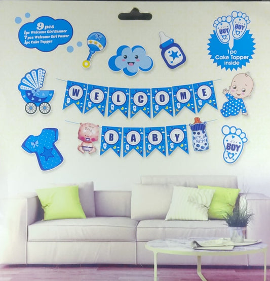 Welcome Baby Kit - Boy - 9 Pcs