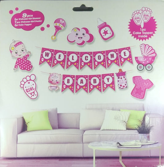 Welcome Baby Kit - Girl - 9 Pcs