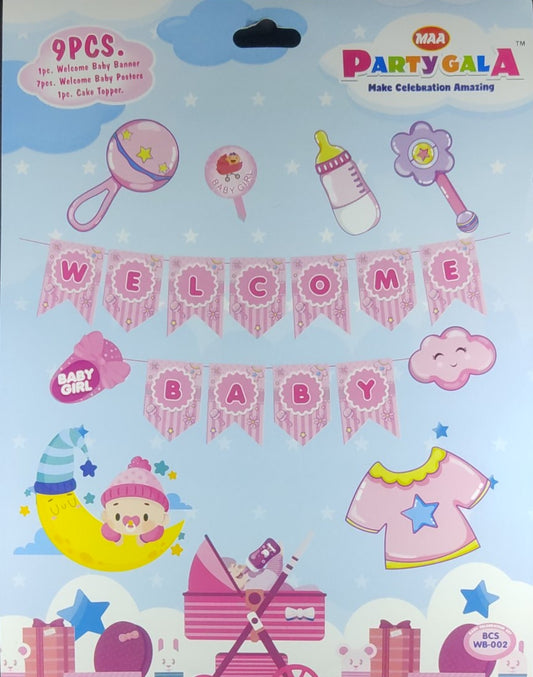 Welcome Baby Kit - Girl - 9 Pcs