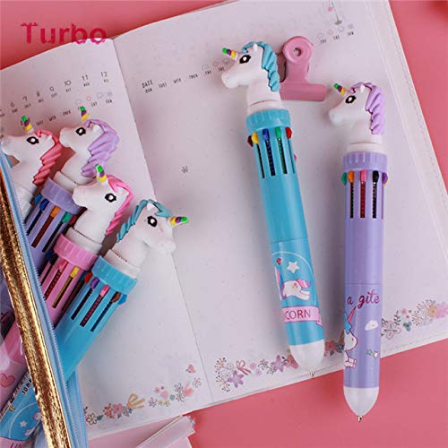 Ten Color Unicorn Pen - 1 piece