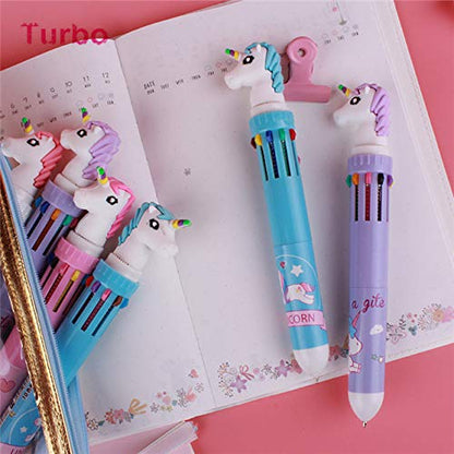 Ten Color Unicorn Pen - 1 piece