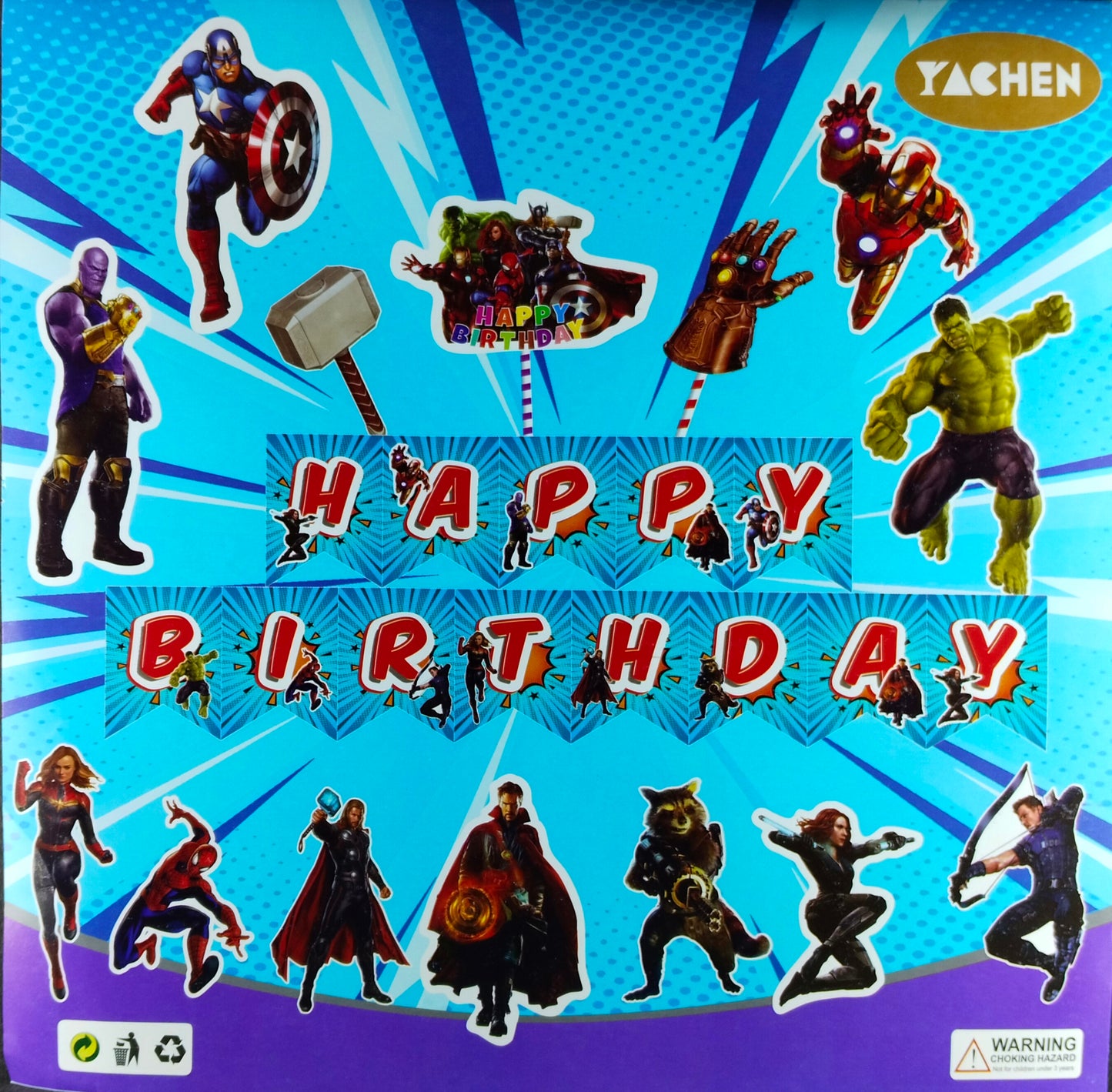 Birthday Decoration Kit - Avengers Theme for Simple Birthday Decorations at Home