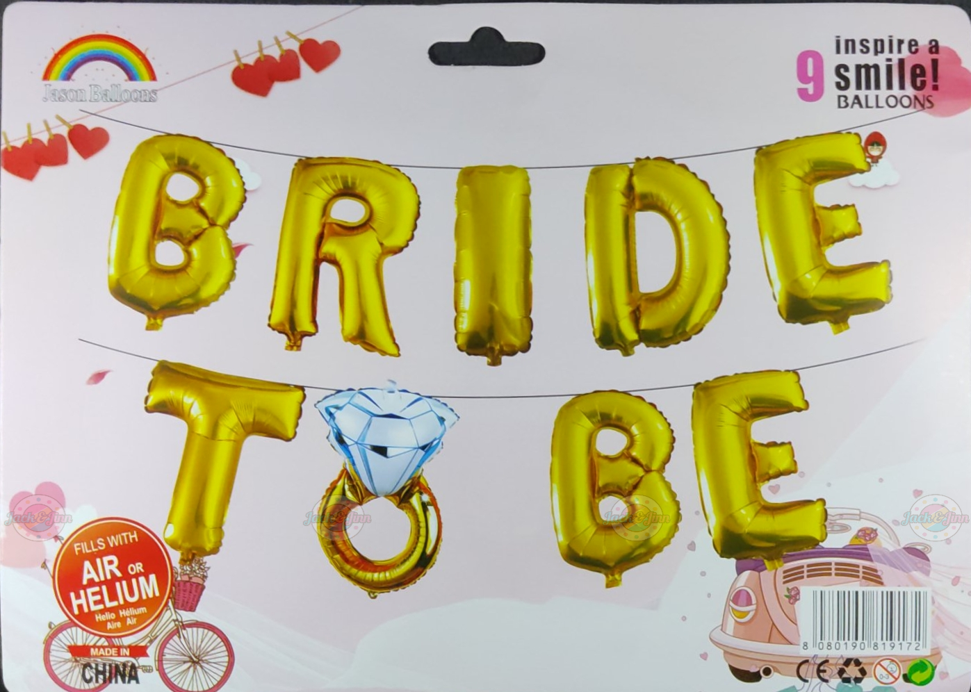 Gold Bride To Be Foil Banner
