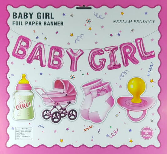 Baby Girl Banner and Danglers Combo