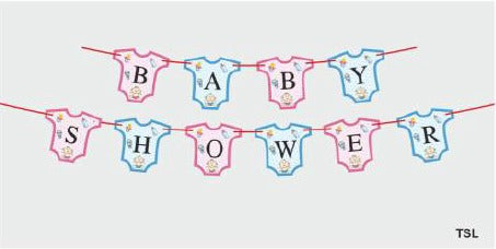 Baby Shower Banner - Dress Shaped