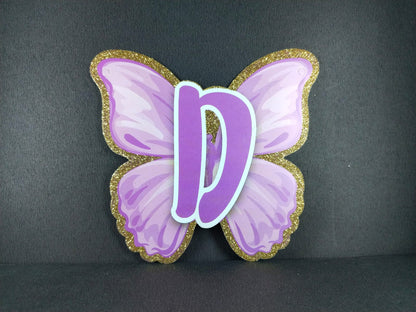 Birthday Banner - Butterfly Theme for Simple birthday decorations at Home - Butterfly Shaped