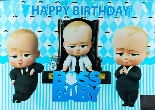 Boss Baby Theme Backdrop Cloth Photography Background