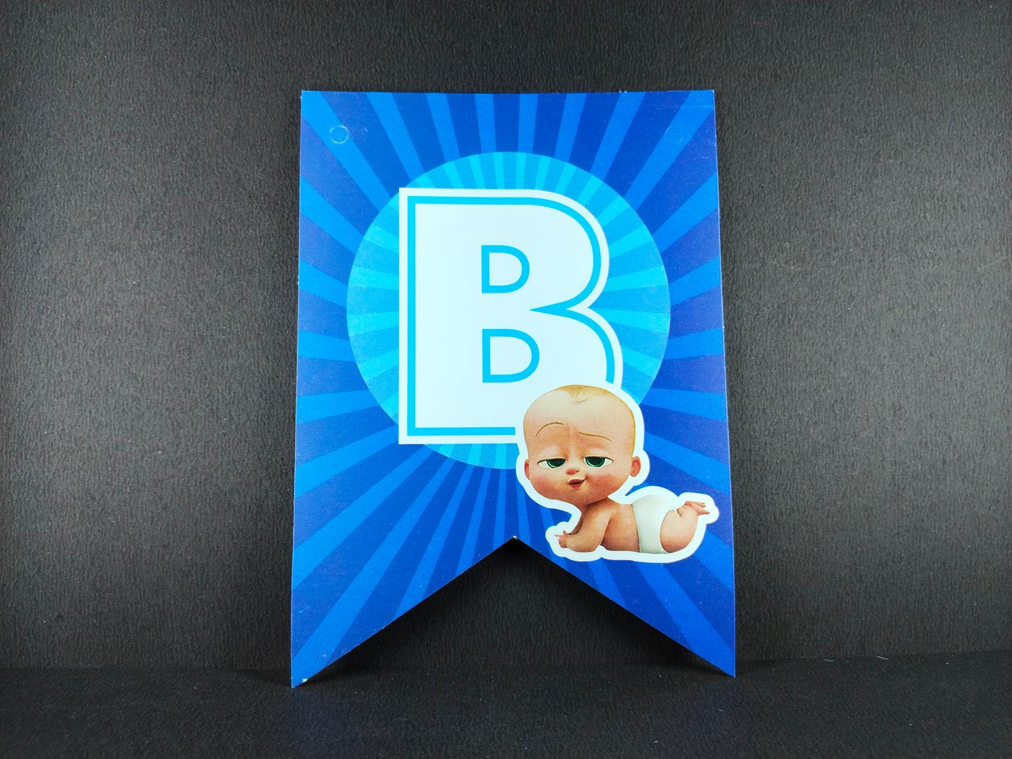 Birthday Banner - Boss Baby Theme for Simple birthday decorations at Home