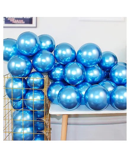 Dark Blue Chrome Balloons