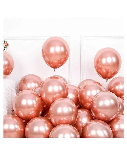 Rose Gold Chrome Balloons
