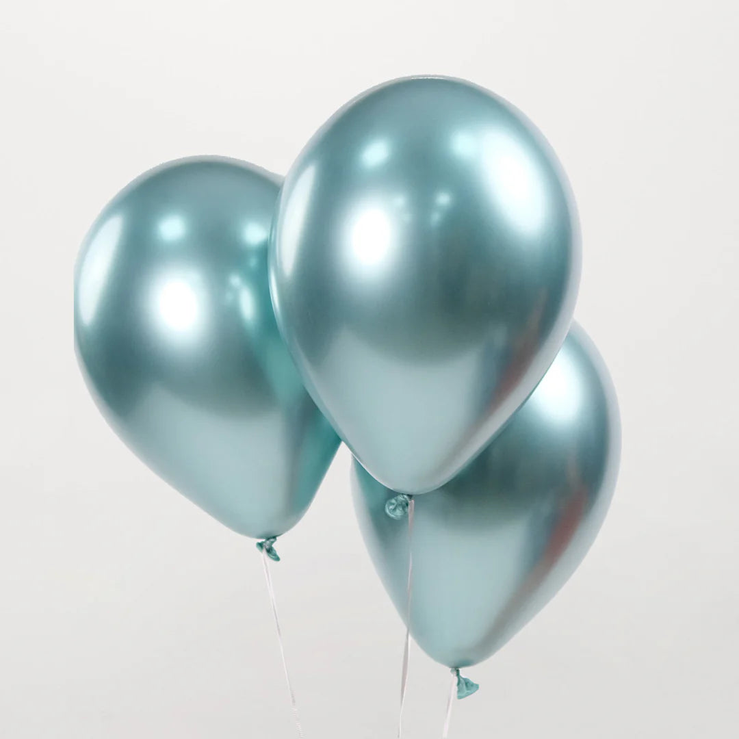 Light Blue Chrome Balloons