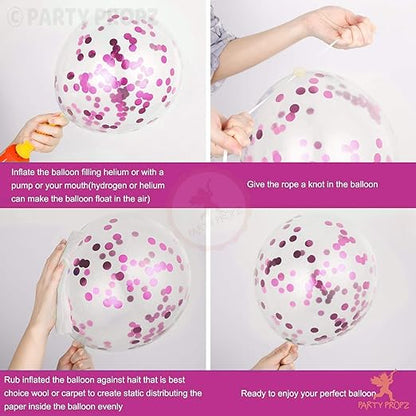 Exclusive Pink Confetti Balloons for Stunning Decorations