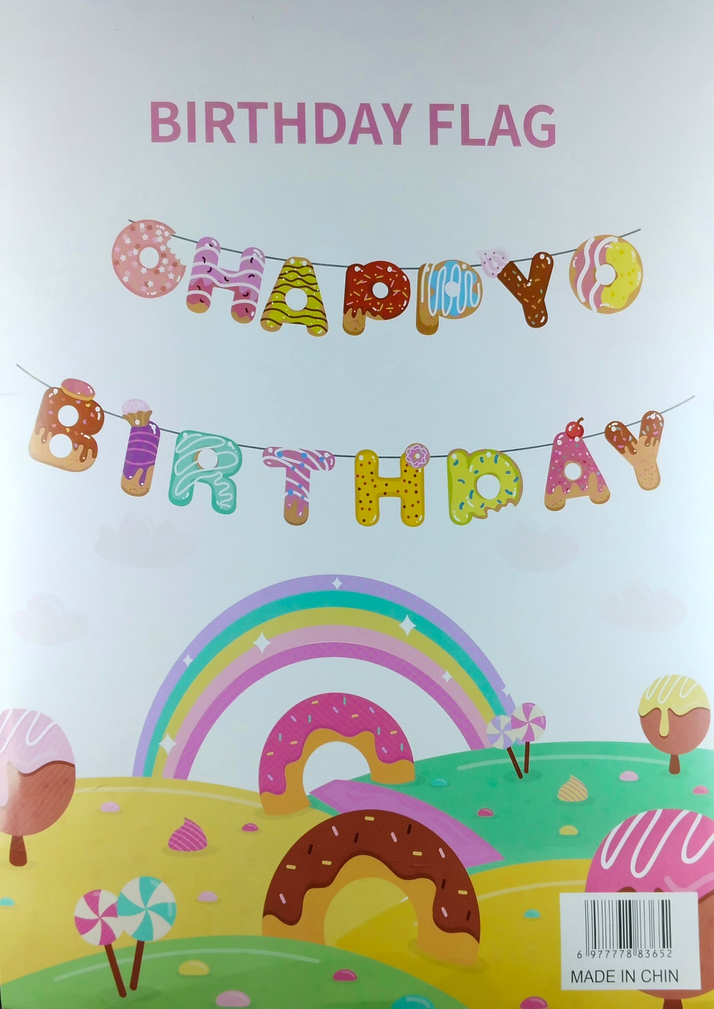 Birthday Banner - Donut Theme for Simple birthday decorations at Home