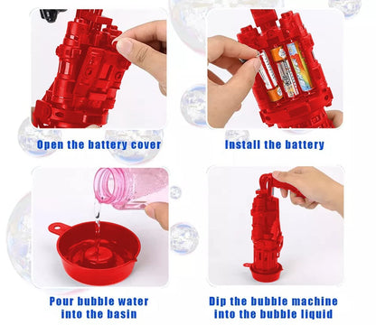 Bubble Gun for Kids - Battery Operated - Random Color