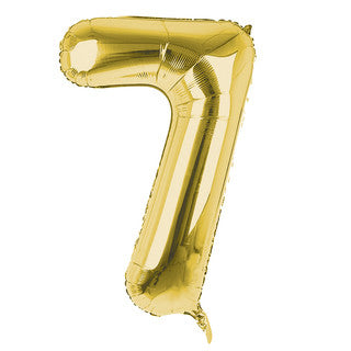 Gold Number Foil Balloons - 32 Inch