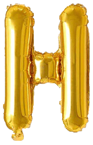 Alphabets Foil Balloon - Gold - 16 Inch