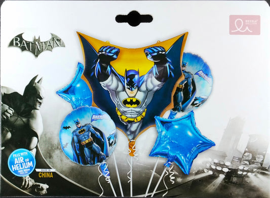 Batman Foil Balloon - 5 pieces set for Simple Birthday Decorations at Home