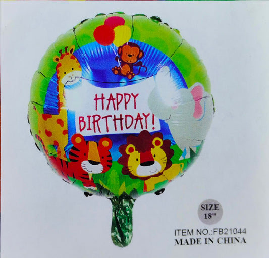 Animal Theme Printed - Foil Balloon Single